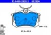 Комплект тормозных колодок, дисковый тормоз 13.0460-2820.2 ATE 13046028202 (фото 1)