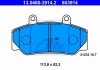 Комплект тормозных колодок, дисковый тормоз 13.0460-3914.2 ATE 13046039142 (фото 1)