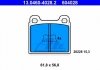 Комплект тормозных колодок, дисковый тормоз 13.0460-4028.2 ATE 13046040282 (фото 1)
