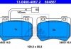 Комплект тормозных колодок, дисковый тормоз 13.0460-4867.2 ATE 13046048672 (фото 1)