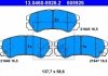 Комплект тормозных колодок, дисковый тормоз 13.0460-5926.2 ATE 13046059262 (фото 1)