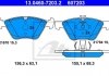 Комплект тормозных колодок, дисковый тормоз 13.0460-7203.2 ATE 13046072032 (фото 1)