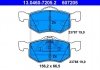 Комплект тормозных колодок, дисковый тормоз 13.0460-7205.2 ATE 13046072052 (фото 1)