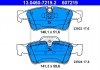 Комплект тормозных колодок, дисковый тормоз 13.0460-7219.2 ATE 13046072192 (фото 1)