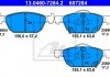 Комплект тормозных колодок, дисковый тормоз 13.0460-7284.2 ATE 13046072842 (фото 1)