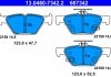 Колодки тормозные дисковые, к-кт ATE 13046073422 (фото 1)