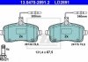Комплект тормозных колодок, дисковый тормоз 13.0470-2891.2 ATE 13047028912 (фото 1)