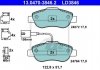 Комплект тормозных колодок, дисковый тормоз 13.0470-3846.2 ATE 13047038462 (фото 1)