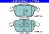 Комплект тормозных колодок, дисковый тормоз 13.0470-7230.2 ATE 13047072302 (фото 1)