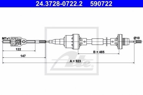 Трос зчеплення ATE 24372807222