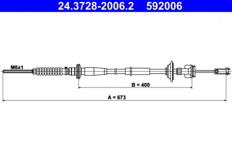 Трос зчеплення ATE 24.3728-2006.2