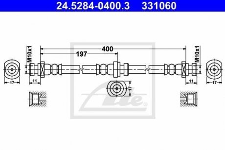 Шланг тормозной ATE 24528404003