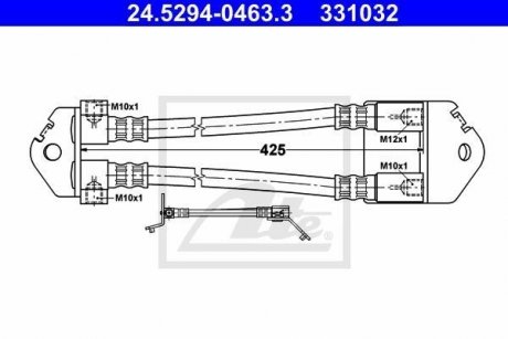 Шланг тормозной ATE 24529404633