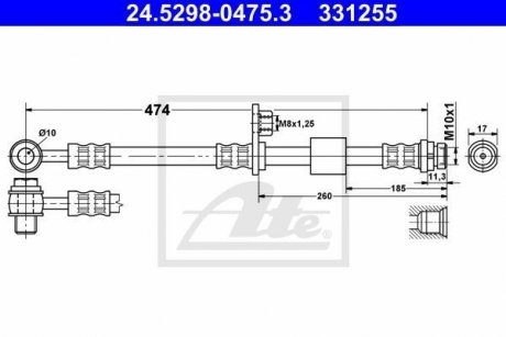 Шлангопровід ATE 24529804753