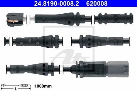 Сигнализатор, износ тормозных колодок 24.8190-0008.2 ATE 24819000082 (фото 1)