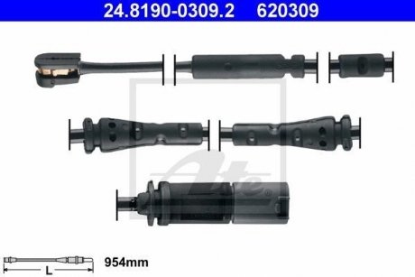 Датчик зносу гальмівних колодок(дискових) ATE 620309