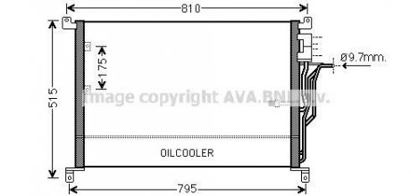 Радіатор кондиціонера AVA QUALITY COOLING AVA COOLING AI5301 (фото 1)