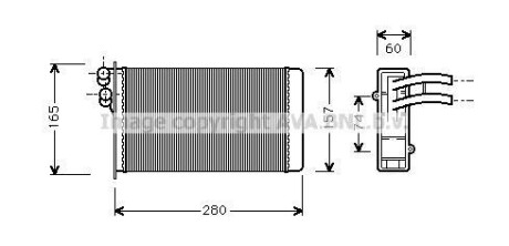 Радіатор пічки AVA QUALITY COOLING AVA COOLING AI6141