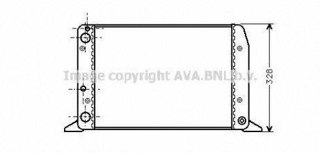 Радіатор, охолодження двигуна AVA QUALITY COOLING AVA COOLING AIA2028