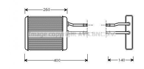 Радіатор пічки AVA QUALITY COOLING AVA COOLING AL6072