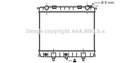 Радіатор, охолодження двигуна AVA QUALITY COOLING AVA COOLING AU2132