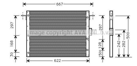 Радіатор кондиціонера AVA QUALITY COOLING AVA COOLING AU5075