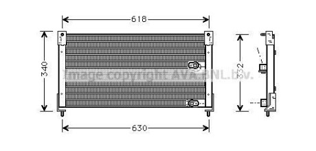 Радіатор кондиціонера AVA QUALITY COOLING AVA COOLING AU5116