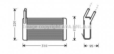 Радіатор пічки AVA QUALITY COOLING AVA COOLING AU6131