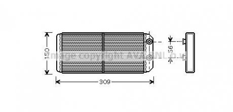 Радіатор пічки AVA QUALITY COOLING AVA COOLING AU6180