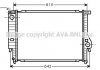 Радіатор, охолодження двигуна AVA QUALITY COOLING AVA COOLING BW2096 (фото 1)