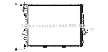 Радіатор, охолодження двигуна AVA QUALITY COOLING AVA COOLING BW2274