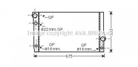 Радіатор, охолодження двигуна AVA QUALITY COOLING AVA COOLING BW2354 (фото 1)