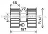 Вентилятор отопителя салона BMW X3 (E83) (03-11) AVA AVA COOLING BW8483 (фото 1)