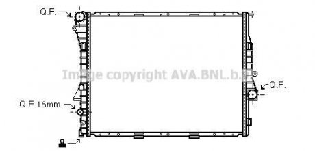 Радіатор, охолодження двигуна AVA QUALITY COOLING AVA COOLING BWA2275