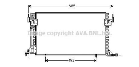 Радіатор кондиціонера AVA QUALITY COOLING AVA COOLING CN5100