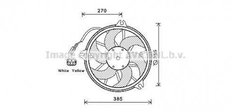 Вентилятор, охлаждение двигателя AVA QUALITY COOLING AVA COOLING CN7536