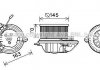 Электродвигатель, вентиляция салона AVA COOLING CN8503 (фото 1)