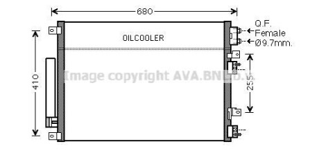 Радіатор кондиціонера AVA QUALITY COOLING AVA COOLING CR5093D