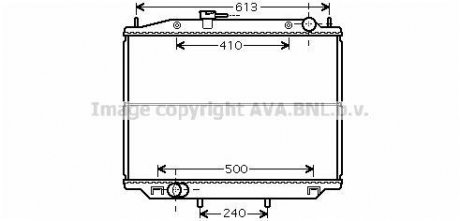 Радіатор, охолодження двигуна AVA QUALITY COOLING AVA COOLING DN2265 (фото 1)