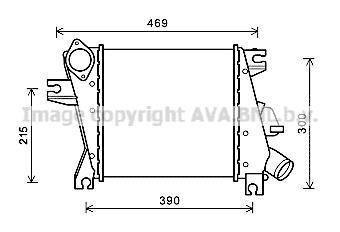 Интеркуллер NISSAN X-TRAIL (2001) 2.2 DCI (AVA) AVA COOLING DN4411