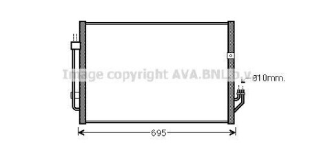 Радіатор кондиціонера AVA QUALITY COOLING AVA COOLING DN5331