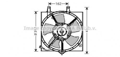 Вентилятор, охлаждение двигателя AVA QUALITY COOLING AVA COOLING DN7510 (фото 1)