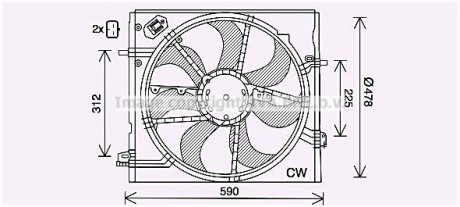 Вентилятор AVA COOLING DN7536 (фото 1)