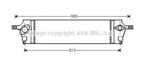 Интеркулер Nissan X-Trail 2,0dCi 07>13, Koleos 2.0dCi 08> AVA AVA COOLING DNA4350