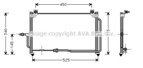 Радіатор кондиціонера AVA QUALITY COOLING AVA COOLING DW5028