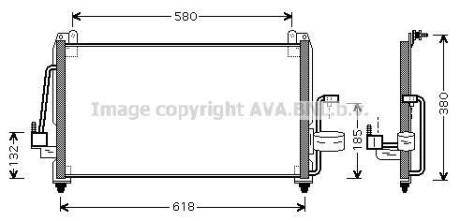 Радіатор кондиціонера AVA QUALITY COOLING AVA COOLING DW5040