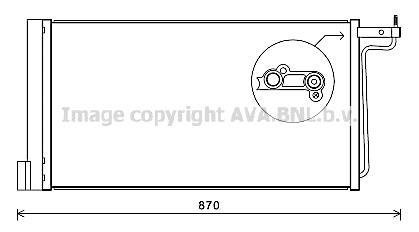 Радіатор кондиціонера FORD (вир-во AVA) AVA COOLING FD5485D