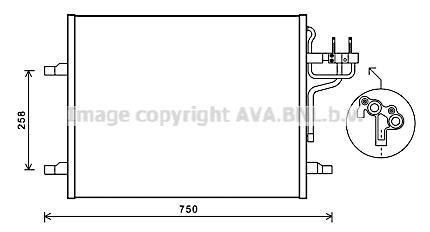 Радіатор кондиціонера AVA QUALITY COOLING AVA COOLING FDA5483 (фото 1)