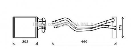 Радиатор отопителя салона Ford Fiesta 08> AVA AVA COOLING FDA6455