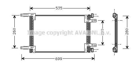 Радіатор кондиціонера AVA QUALITY COOLING AVA COOLING FT5248